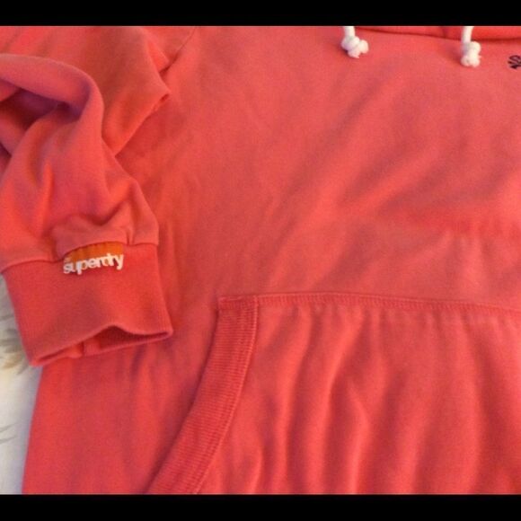 SuperDry cotton hoodie pullover w/ pockets size L - Picture 5 of 5